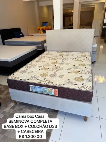 Colchão Casal + BASE + CABECEIRA - Entregamos! 