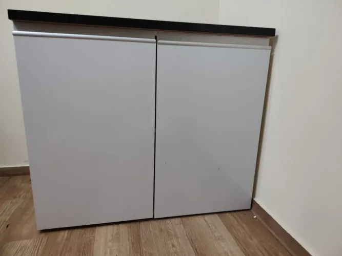 Madesa Balcão Acordes 100% MDF 80 cm 2 Portas
