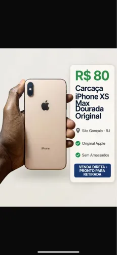 Vendo Carcaça Original Apple iPhone XS Max cor Dourada/Gold