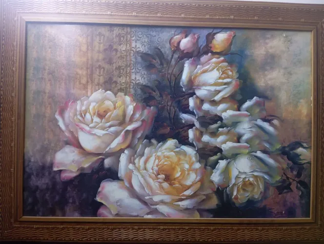 quadro de rosas
