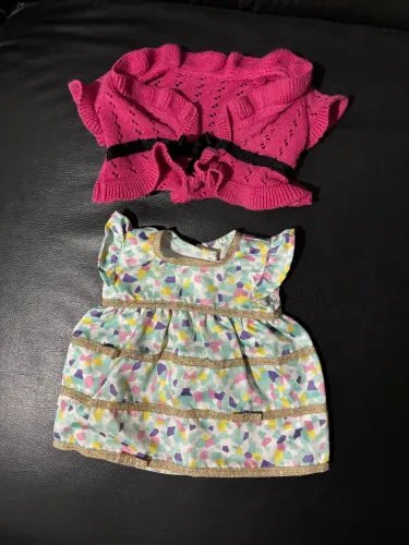 Roupa Boneca Bitty Baby American Girl Vestido e Casaco