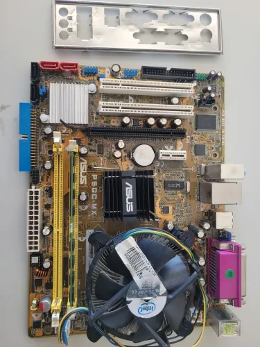 Placa Mâe Asus P5GC-MX Proc+ Memória