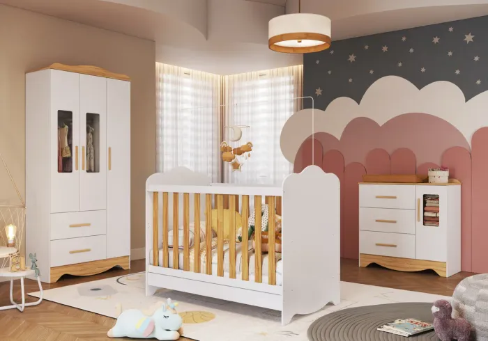 Quarto completo para o seu bebê.