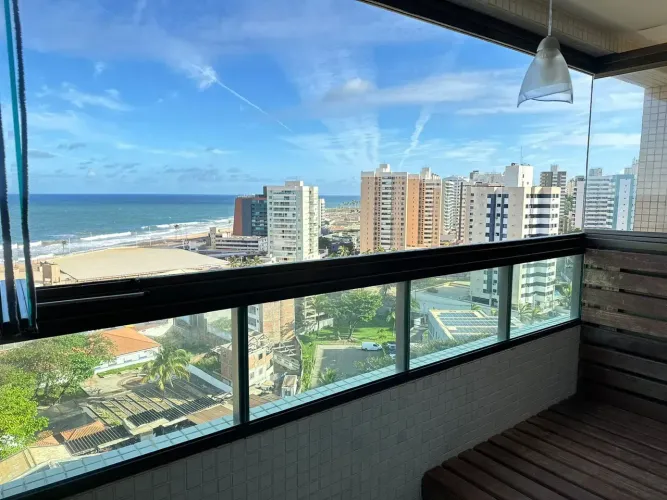Apartamento 1/4 mobiliado e vista mar-Armação