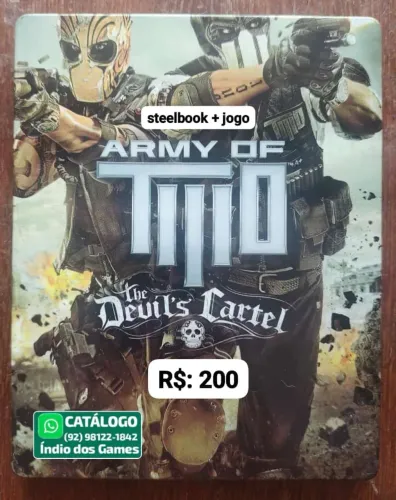 Army Of Two The Devil's Cartel Steelbook + Jogo = R$: 200