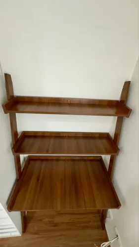 Escrivaninha Estante 100% MDF 18mm | 1,70m | Castanho Arauco | Estado de Nova