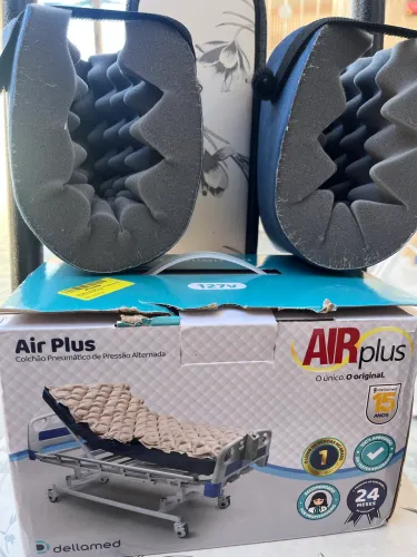 COLCHÃO PNEUMÁTICO AIRPLUS + BOTA CAIXA DE OVO