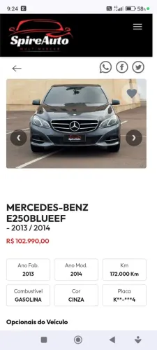 Mercedes-Benz E-250 CGI Avantgarde 2.0 TB 211cv Aut. 2014