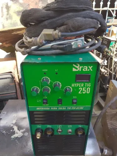 Máquina de solda TIG AC/DC 250A com tocha é cabo terra, COMPLETA!