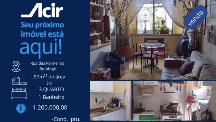 ACIR ADMINISTRADORA- APARTAMENTO 3 QUARTOS NA CHAMOSA RUA DAS PALMEIRAS-R$1.200.000,00