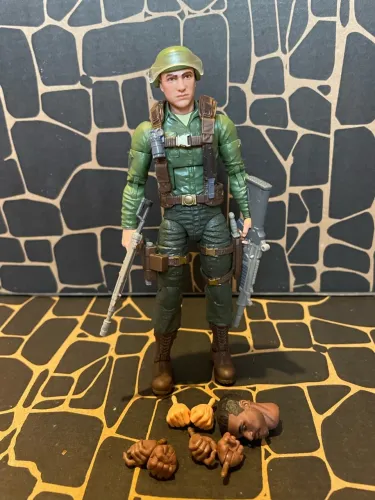 GIJoe Classified Retro Trooper Caucasian Green Shirt