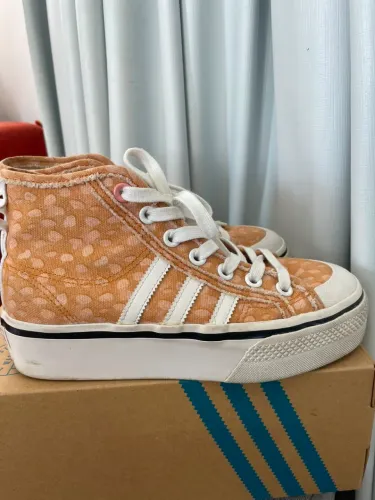 Tenis Adidas Disney Bambi Nilza Platform MID Original Usado Na Caixa Com Brinde