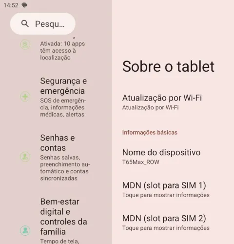 Tablet grande e potente filmes e jogos
