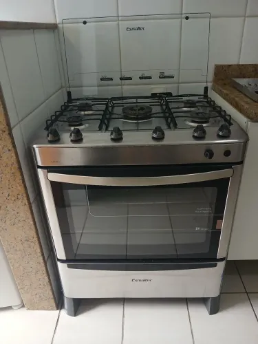 Fogão 5 Bocas Esmaltec Safira 5032 Inox