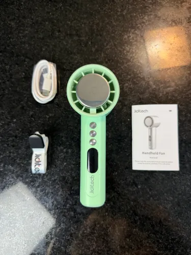 Mini ventilador portátil Jitech com lanterna
