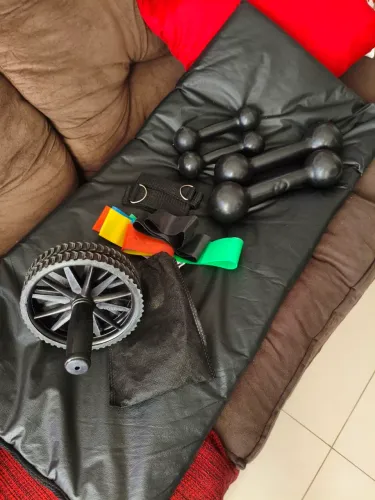 Kit pesinho, tapete, rodinha e elástico