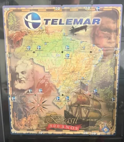 Coleção cartão telefônico Brasil 500 anos