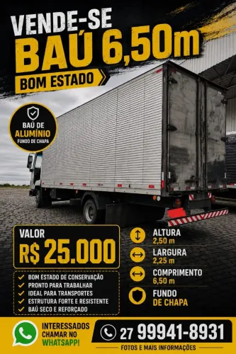 Vende-se 2 baús , 6.50 e 6.20