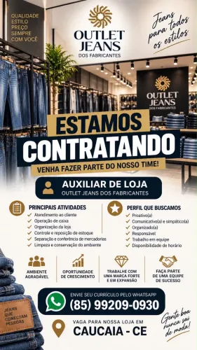 Assistente de Loja *CAUCAIA*