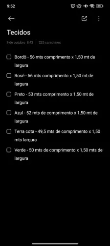 Tecido Alfaiataria - R$7,50 o metro