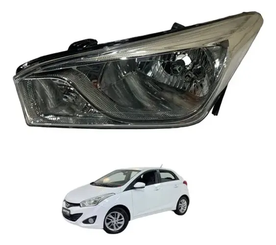 Farol Esquerdo Foco Simples Hyundai Hb20 2012 A 2019 Parelo Esquerdo/motorista