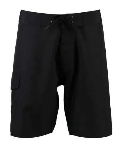 Bermuda Surfista Masculina Bolso Lisa Preto