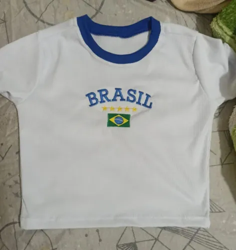 Blusa Brasil Cropped