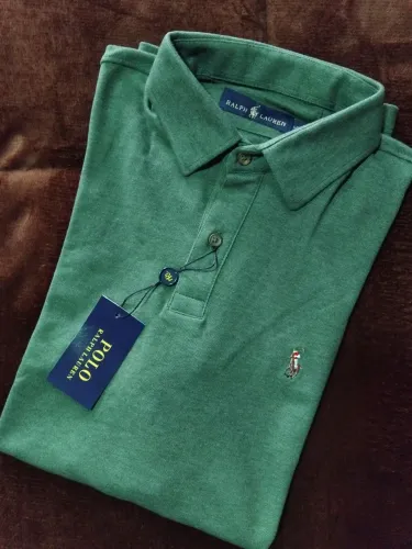 Camisa Polo Ralph Lauren masculina tecido duplo piquet tamanho G