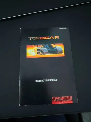 Manual Top Gear Nintendo Original Colorido