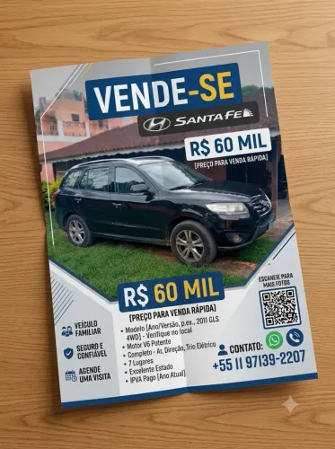 Hyundai Santa Fe GLS 3.5 V6 4X4 Tiptronic 2011