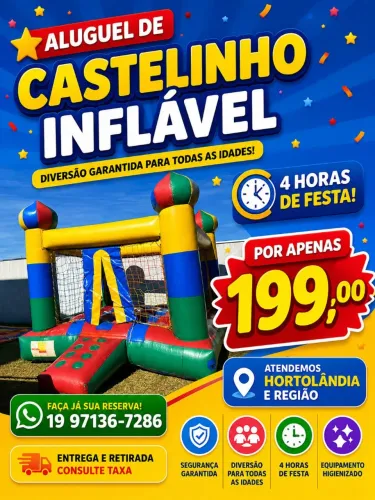 Alugo pula pula inflável castelinho