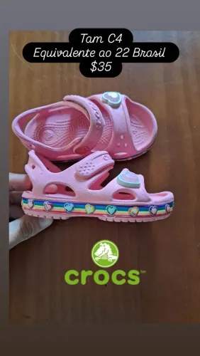 Sandália Crocs tam 22