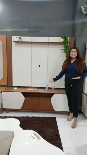 Conjunto painel+bancada para Tvs ate 75P a pronta entrega
