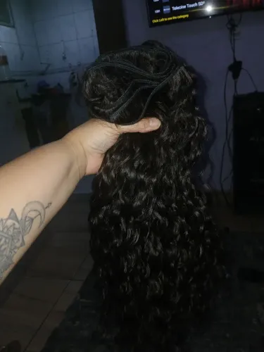 Vendo cabelo humano cacheado 50 cm 250 gramas