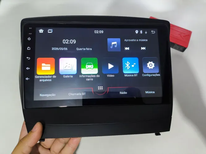 MULTIMIDIA ix35 9p 1x16 sem carplay + CAMERA DE RE E MOLDURA