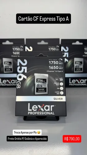 Cartao Lexar 256GB CF Tipo A