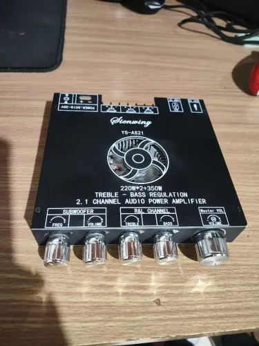 Amplificador 2.1 YS-as21 2x220w+350w (TPA 3255)