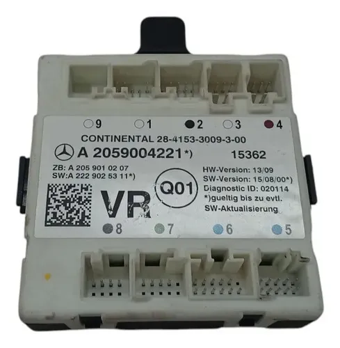 Módulo de Controle Porta Dianteira Direita Mercedes C200 2016 2.0 Turbo
