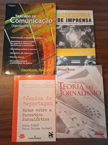 4 Livros de Jornalismo e Comunicação Social