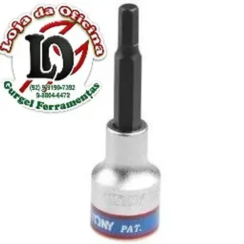 CH SOQUETE HEXAGONAL LONGA 6mm - 1/2 - KING TONY-KT403506