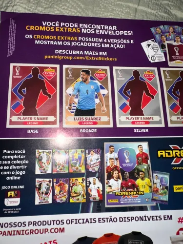 ÁLBUM COPA DO MUNDO 2022 COMPLETO COM LEGEND
