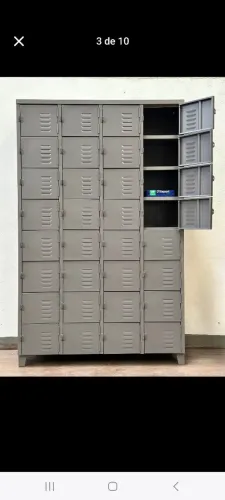 Armário de aço guarda celulares com 32 portas.( Novo )