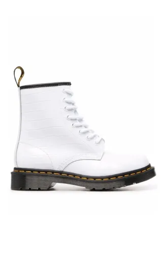 Bota Dr Martens Couro Legítimo de Bezerro Textura Croco