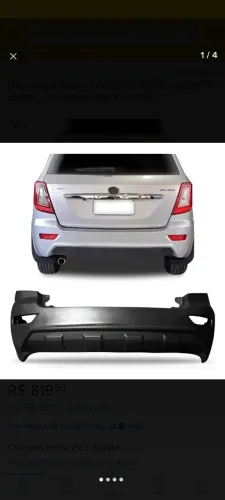 Para-choque Lifan X60 2013 a 2016