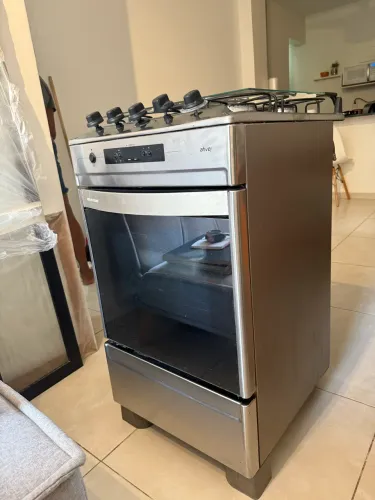 Fogão Brastemp Ative 4 Bocas Inox - Grill e Timer Funcionando - Gás Encanado