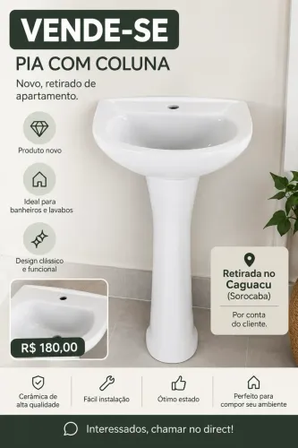 Pia de banheiro