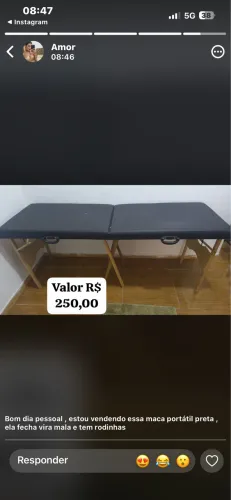 Maca portátil preta