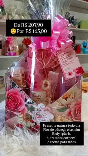 Presente natura todo dia Flor de pêssego e jasmim 