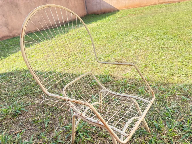 Vendo 4 cadeiras de ferro estilo Acapulco