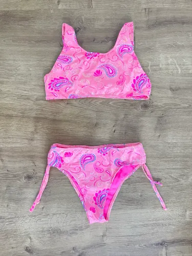 Biquíni tam 13 - 14 rosa com estampa Acessories